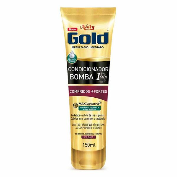 Condicionador Niely Gold Bomba Compridos + Fortes 150ml