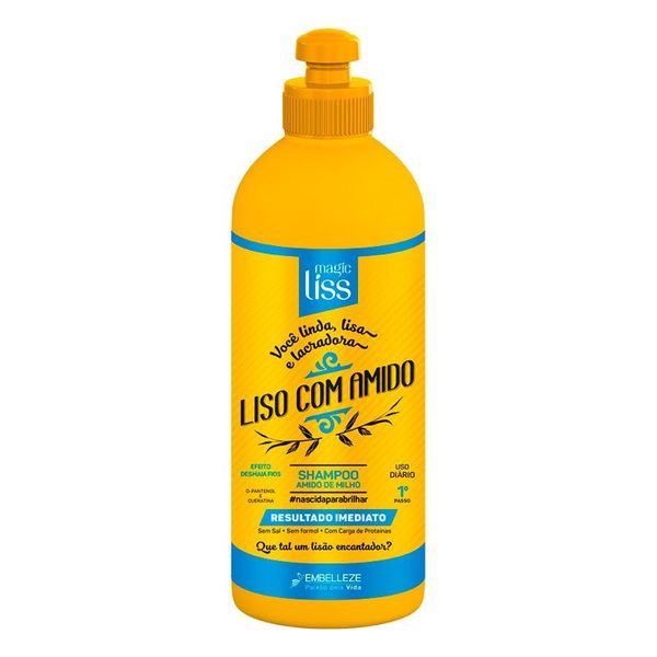 Shampoo Magic Liss Liso Com Amido 300ml