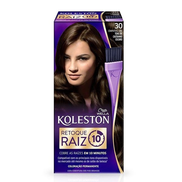Retoque De Raiz Koleston Castanho Escuro 30
