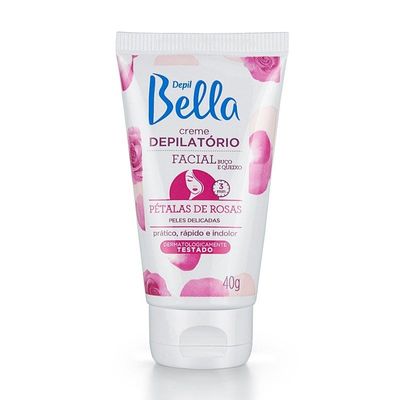 Creme Depilatório Facial Depil Bella Pétalas De Rosas 40g