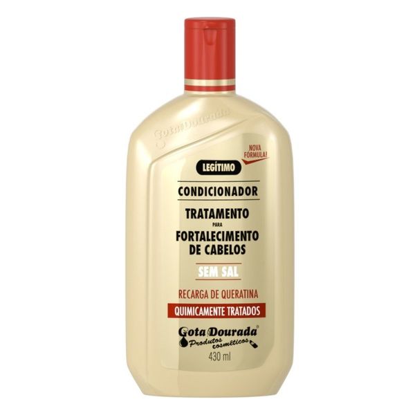 Condicionador Gota Dourada Para Cabelos Quimicamente Tratados 430ml