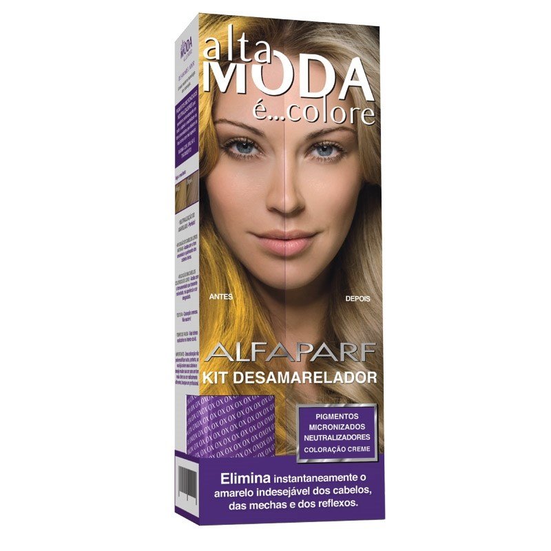 Kit De Tintura Desamarelador Alfaparf Alta Moda 60gr