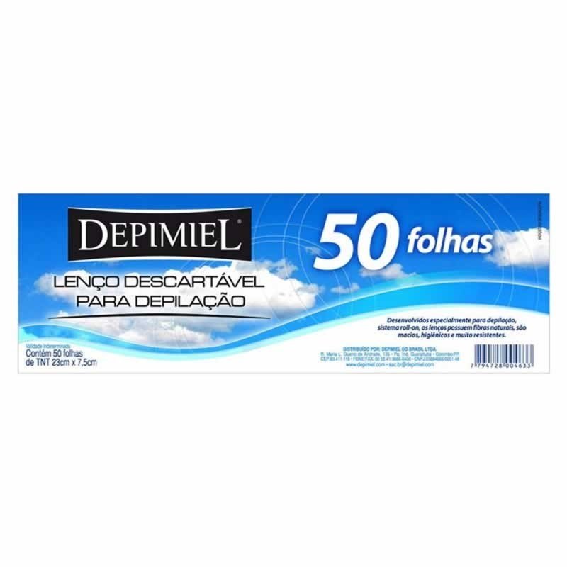 Papel Para Depilação Depimiel Com 50Unidade