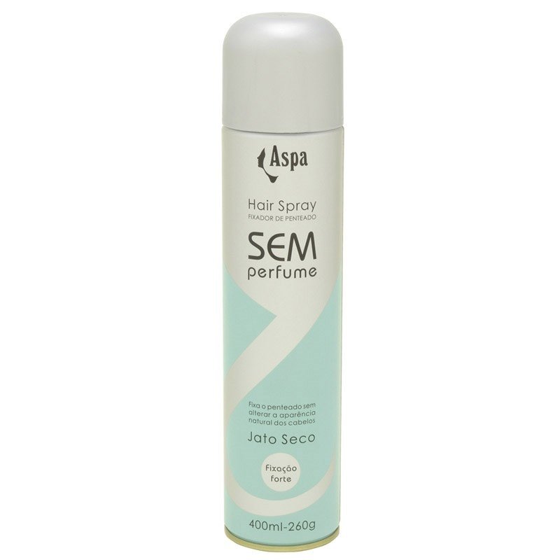 Hair Spray Aspa Fixador Penteado Sem Perfume Forte 400ml