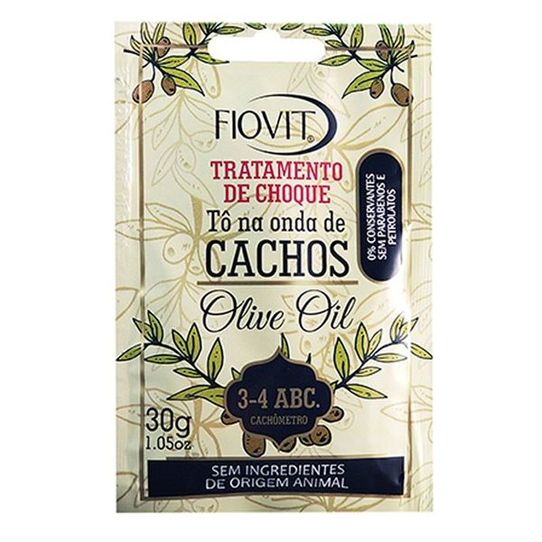 Sachê Capilar De Tratamento De Choque Fiovit Sachê To Na Onda De Cachos 30g