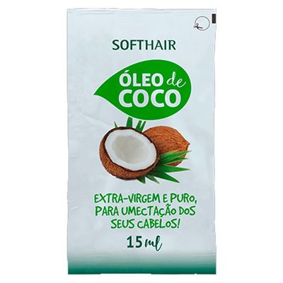 Máscara Capilar Sachê Soft Hair Óleo De Coco Extra Virgem 15ml