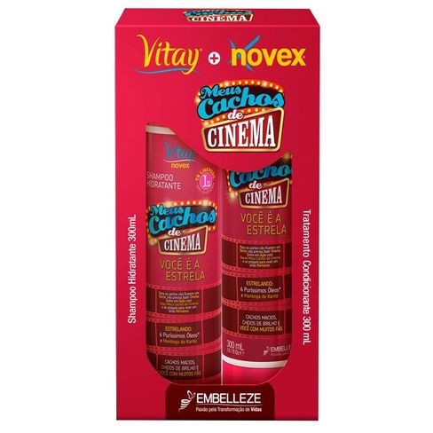 Kit Shampoo Condicionador Novex Meus Cachos De Cinema 300ml Lojas Rede