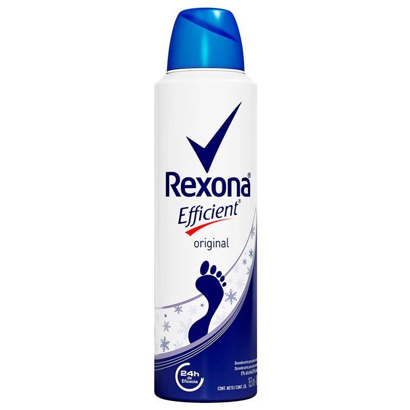 Desodorante Aerosol Original Para Pés Rexona Efficient 153ml/88g