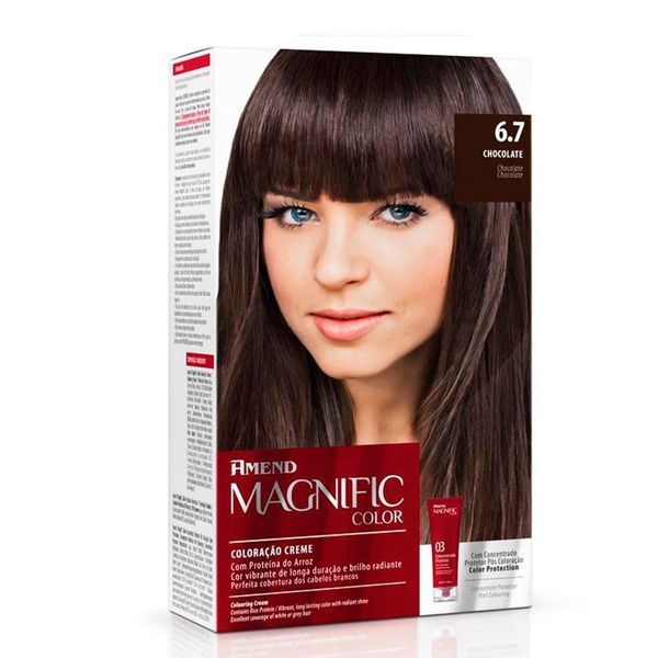 Kit Coloração Creme Amend Magnific Chocolate 6.7
