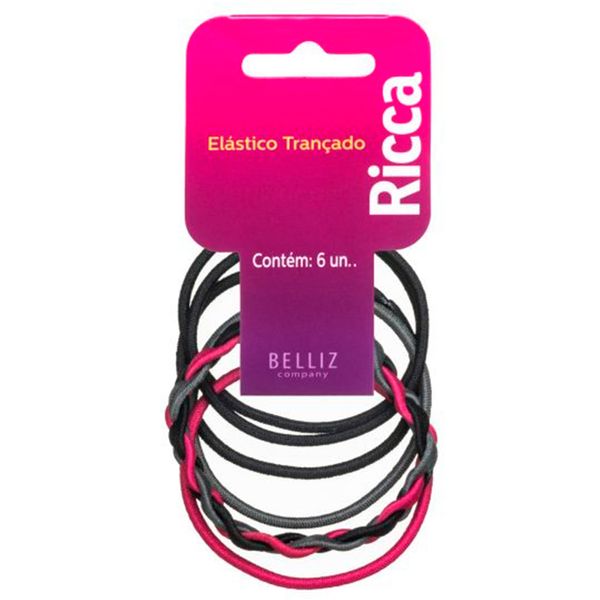 Elástico Para Cabelo Ricca Trançado