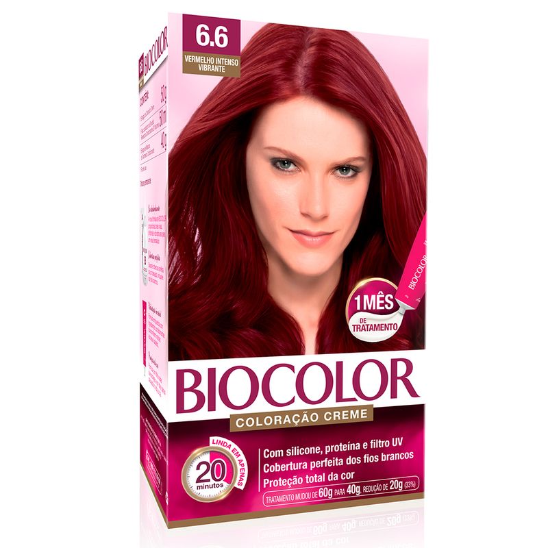 Kit Biocolor Cream Dye Intense Vibrant Red 6.6