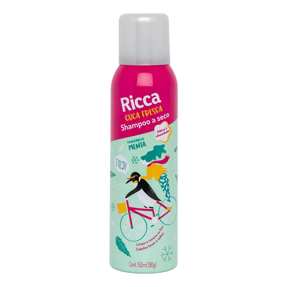Shampoo A Seco Ricca Cuca Fresca Menta 150ml