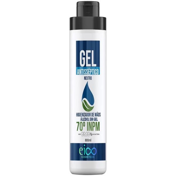 Alcool Em Gel Eico Antisséptico Neutro 70º INPM - 800ml