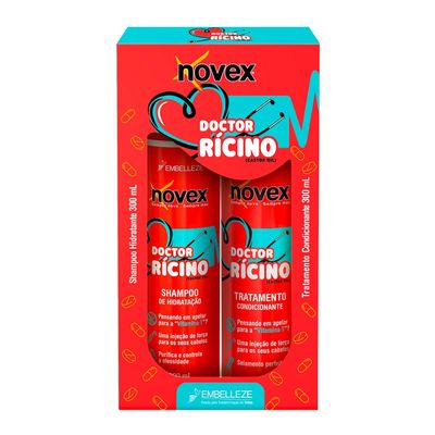Kit Shampoo + Condicionador Novex Doctor Rícino 300ml