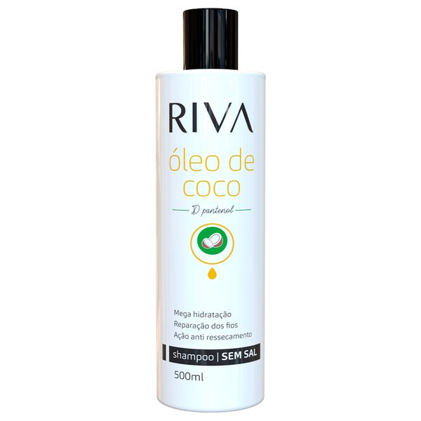 Shampoo Riva Óleo De Coco E D-Pantenol 500ml