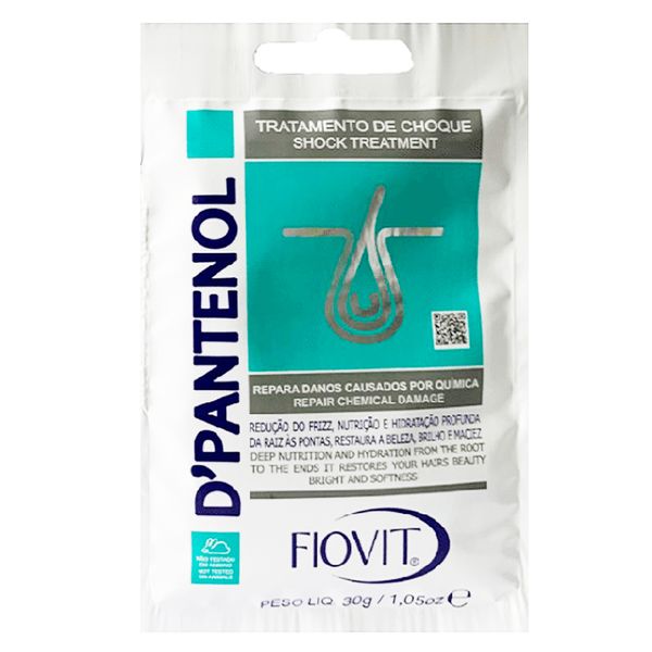 Sachê Capilar De Tratamento Choque Fiovit D-Pantenol 30g