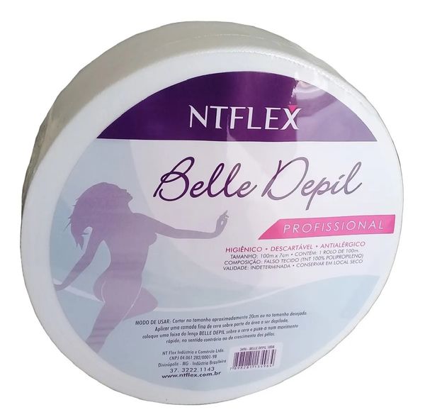 Rolo Para Depilação Belle Depil TNT - 100m