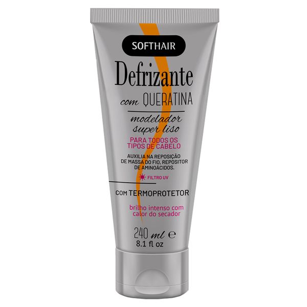 Defrizante Modelador Soft Hair Com Queratina 240ml