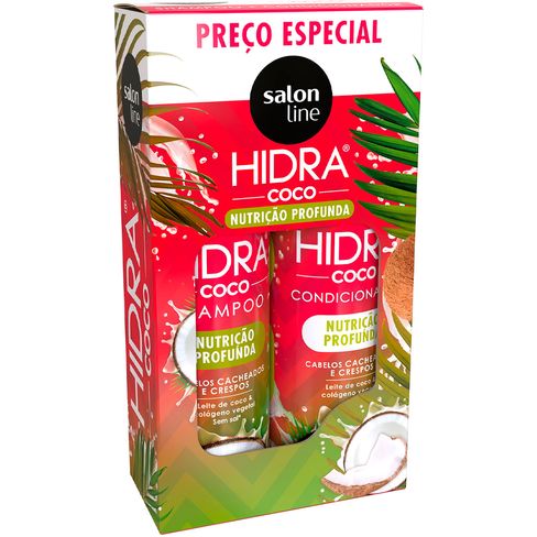 Kit Shampoo Condicionador Salon Line Hidra Leite De Coco 300ml Lojas Rede