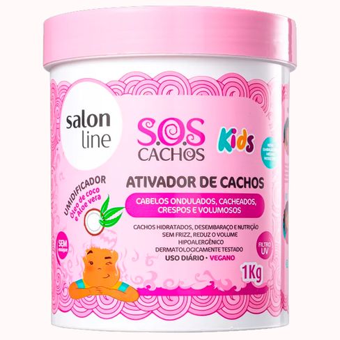 Ativador De Cachos Salon Line S O S Kids 1kg Lojas Rede