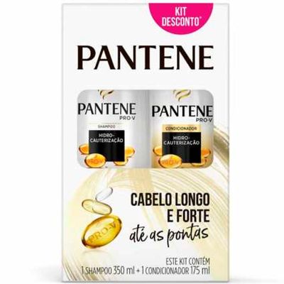 Kit Pantene Shampoo 350ml + Condicionador 175ml Hidro Cauterização