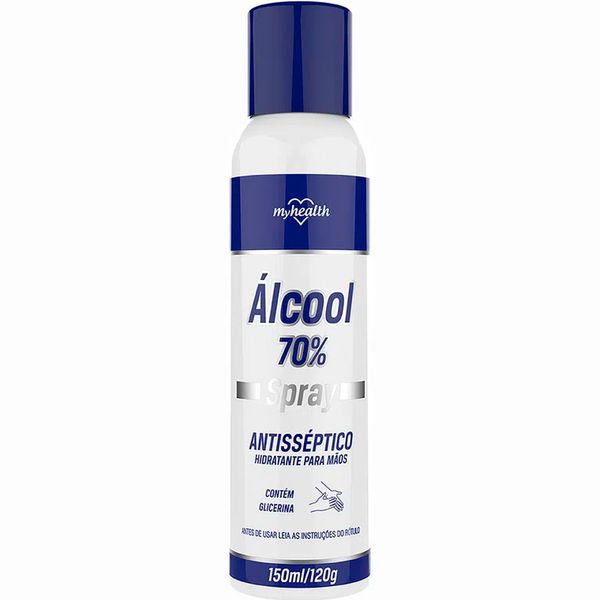 Spray Antisséptico Para Mãos Myhealt Alcool 70% 150ml