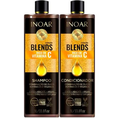 Kit Inoar Blends Vitamina C Shampoo E Condicionador - 1L