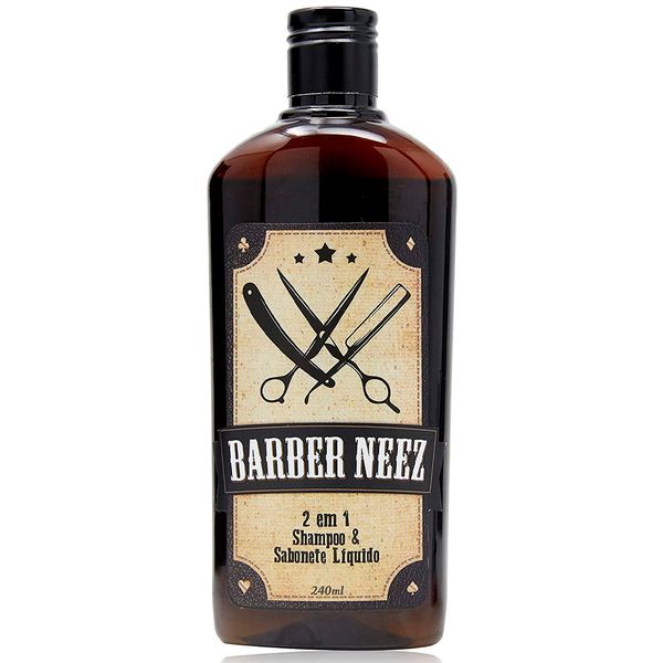 Shampoo e Sabonete Líquido Para Barba Barber Neez 2X1 240ml