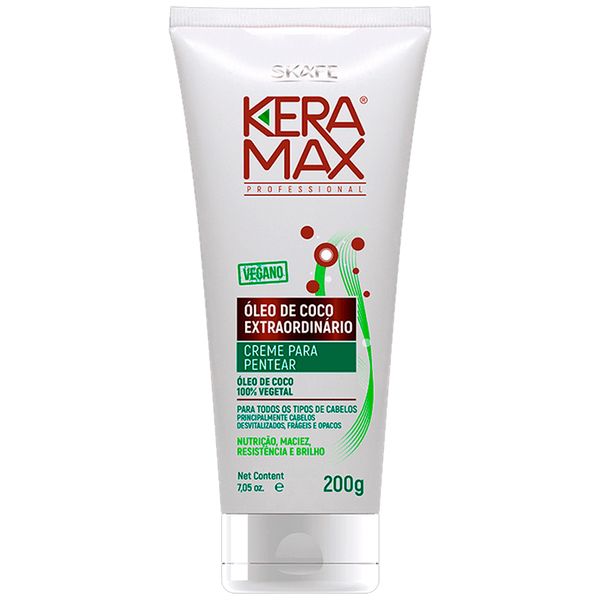 Creme De Pentear Keramax Óleo De Coco Extraordinário 200g