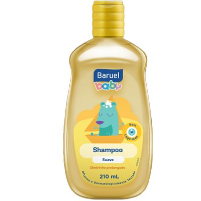 Shampoo Infantil Baruel Baby Suave 210ml