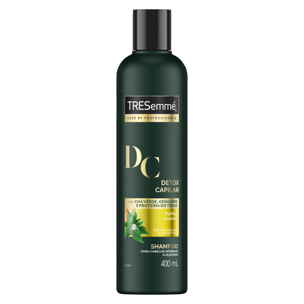 Shampoo TRESemmé Detox Capilar Limpeza E Nutrição 400ml