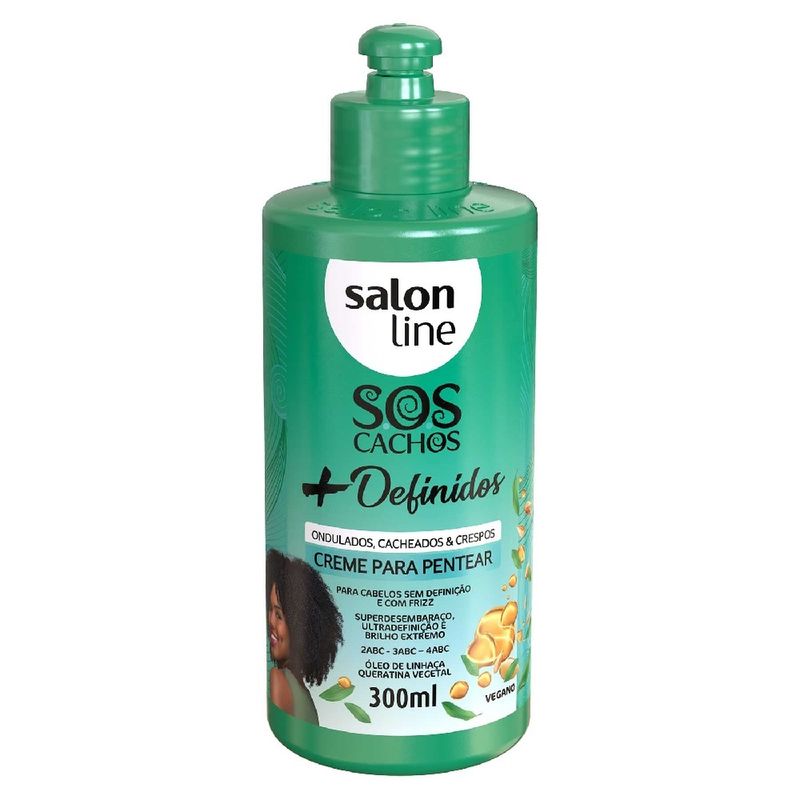 Creme Para Pentear Sos Cachos Definidos Salon Line 300ml Lojas Rede