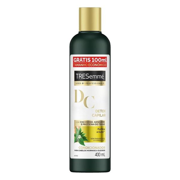 Condicionador TRESemmé Detox Capilar Leve 400ml Pague 300ml