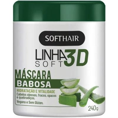 Máscara Capilar De Tratamento Soft Hair 3D Babosa 240g