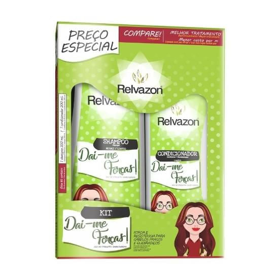 Kit Relvazon Shampoo 350ml + Condicionador 200ml Dai-Me Forças