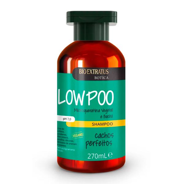 Shampoo Bio Extratus Botica Low Poo Cachos Perfeitos 270ml
