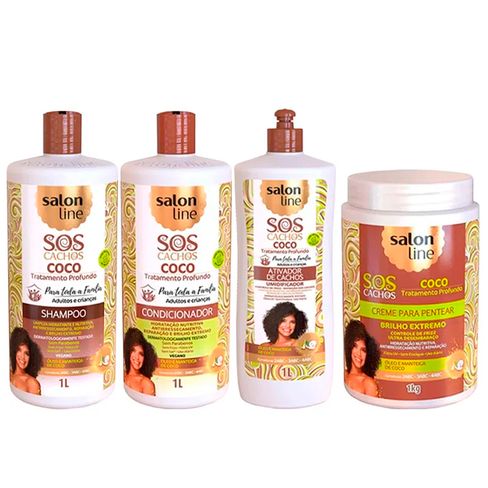 Kit Salon Line S O S Cachos Coco Lojas Rede