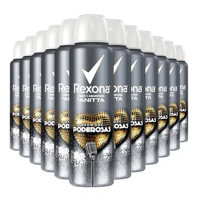 Kit Desodorante Rexona Aerosol By Anitta Show Das Poderosas 150ml - 12 Unidades