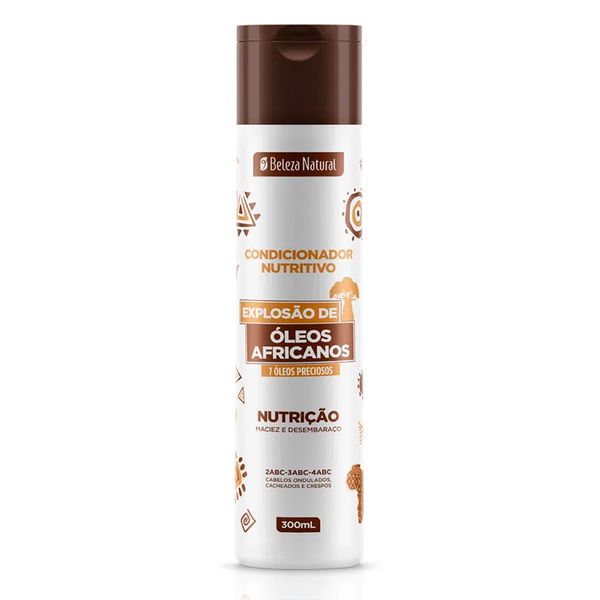 Condicionador De Tratamento Beleza Natural Óleos Africanos 300ml