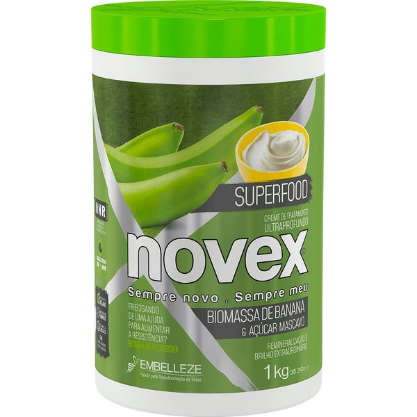 Creme de Tratamento Novex Superfood Biomassa de Banana e Açúcar Mascavo 1kg