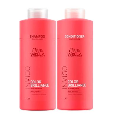 Kit Shampoo e Condicionador Wella Invigo Color Brilliance 1L