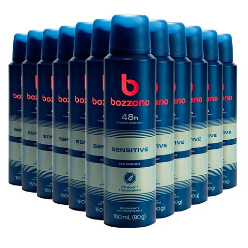 Kit Desodorante Aerosol Bozzano Sem Perfume 90g - 12 Unidades