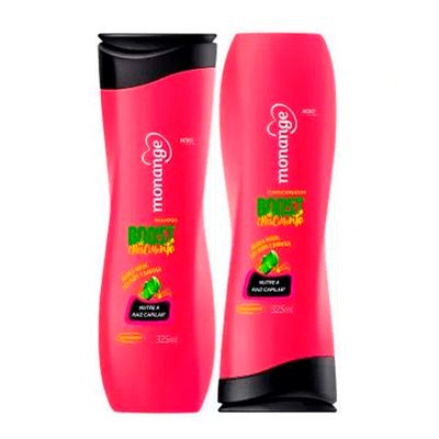 Kit Shampoo e Condicionador Monange Boost De Crescimento 325ml