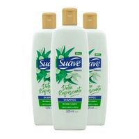 Kit Shampoo Suave Detox 325ml - 3 unidades