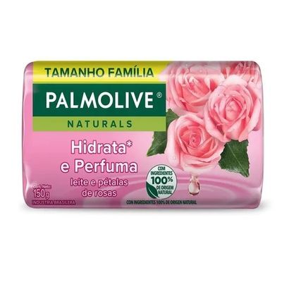Sabonete Palmolive Hidrata E Perfuma Leite E Pétalas De Rosas 85g