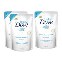 Shampoo Baby Dove Refil Hidratação Enriquecida 180ml Leve 3 Pague 2