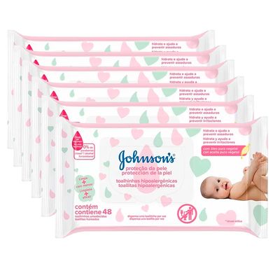 Lenço Umedecido Johnson's Baby Extra Cuidado - 288 Unidades