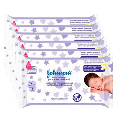 Lenço Umedecido Johnson's Baby Hora Sono - 288 Unidades
