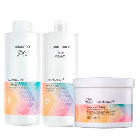 Kit Wella Professionals Color Motion Shampoo + Condicionador + Máscara