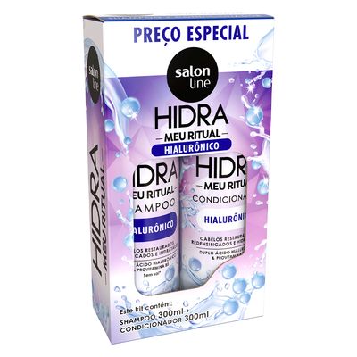 Kit Salon Line Hidra Hialurônico Shampoo + Condicionador 300ml